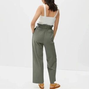 Everlane Olive Green High-Waisted Pants